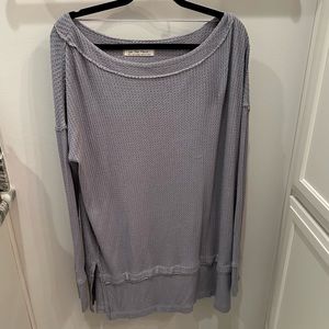 We The Free Free People Gray Tunic Small